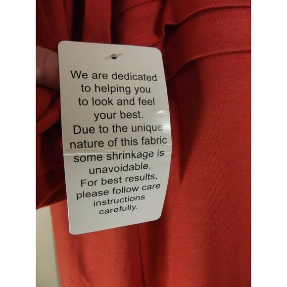 NWT JESSICA LONDON Pullover Cross Front TOP - Size 12 - Autumn Orange SHIRT - Picture 8 of 10